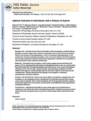 Developmental Progress Following an Autism Diagnosis